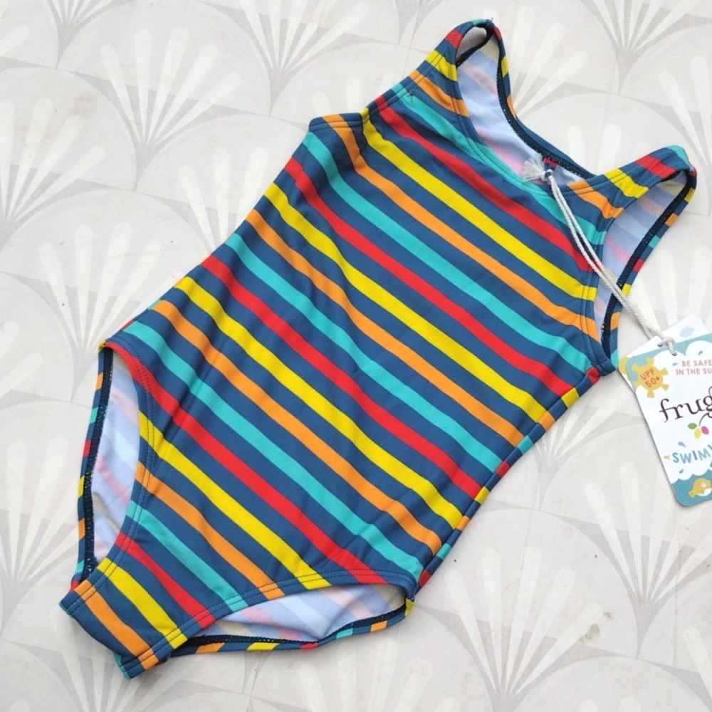 NWT striped frugi swimsuit